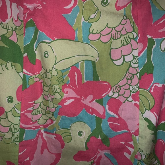 Lilly Pulitzer size 4 parrot strapless dress - Picture 3 of 6